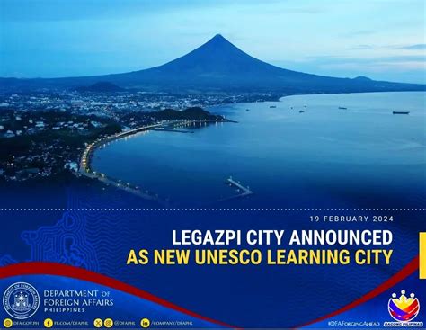 Legazpi City Announced as New UNESCO Learning City .